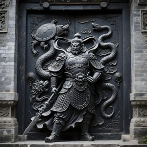 EG001-PG05:Home Guardian Plaque---Black Tortoise Guardian