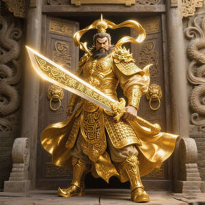 EG001-GP06:Home Guardian Plaque---Goldenflare Demon Slayer